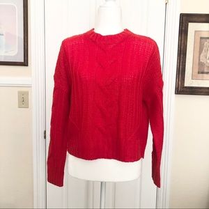 NWT Love Change Italy Women Knit Red Sweater